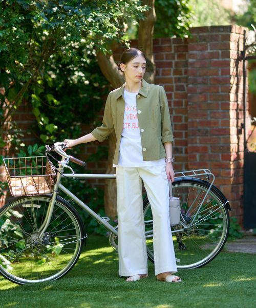 CARA O CRUZ / キャラ・オ・クルス その他パンツ | 洗えるウエスト伸縮 ワイドパンツ | 詳細9