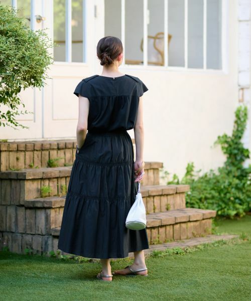 CARA O CRUZ / キャラ・オ・クルス カットソー | 洗える フリルタックの異素材MIXカットソー | 詳細10