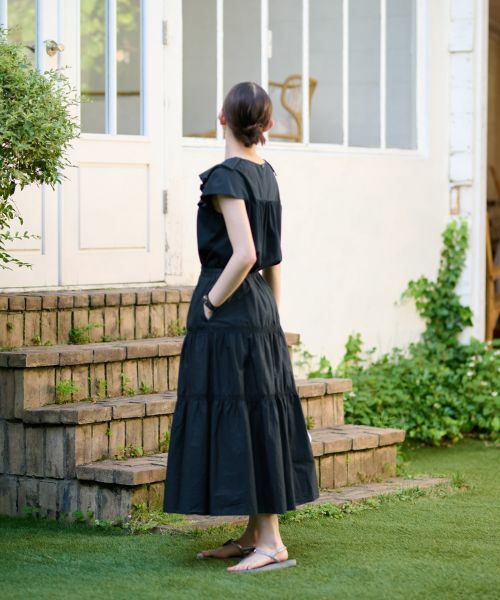 CARA O CRUZ / キャラ・オ・クルス カットソー | 洗える フリルタックの異素材MIXカットソー | 詳細9