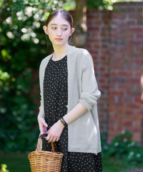 CARA O CRUZ / キャラ・オ・クルス カーディガン・ボレロ | 後ろ切替カーディガン | 詳細10