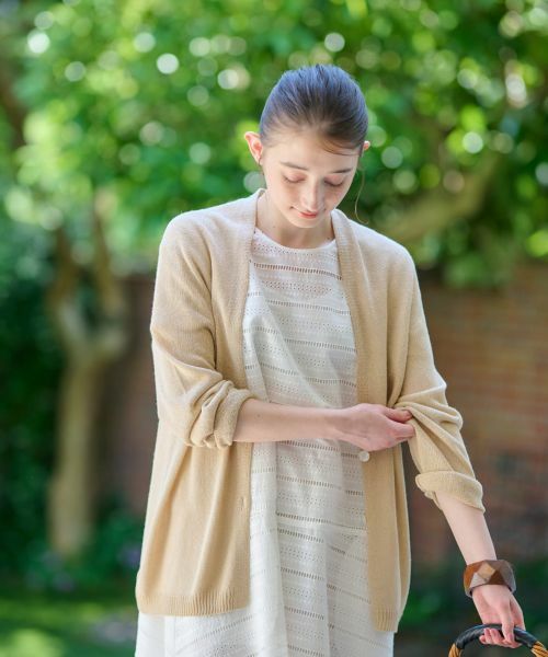 CARA O CRUZ / キャラ・オ・クルス カーディガン・ボレロ | 後ろ切替カーディガン | 詳細17