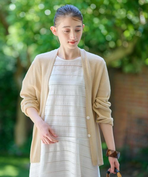 CARA O CRUZ / キャラ・オ・クルス カーディガン・ボレロ | 後ろ切替カーディガン | 詳細18