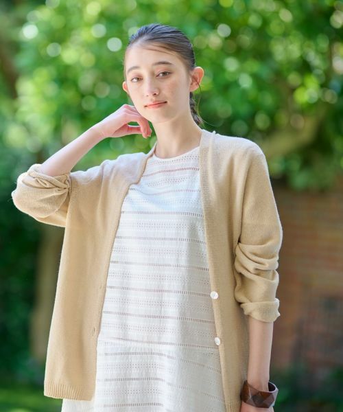 CARA O CRUZ / キャラ・オ・クルス カーディガン・ボレロ | 後ろ切替カーディガン | 詳細19