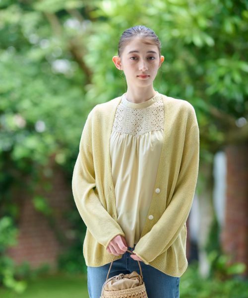 CARA O CRUZ / キャラ・オ・クルス カーディガン・ボレロ | 後ろ切替カーディガン | 詳細2