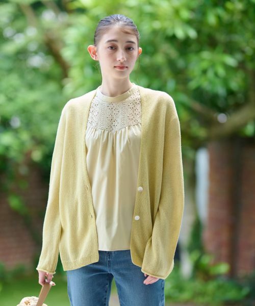 CARA O CRUZ / キャラ・オ・クルス カーディガン・ボレロ | 後ろ切替カーディガン | 詳細3