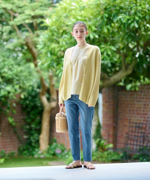 CARA O CRUZ / キャラ・オ・クルス カーディガン・ボレロ | 後ろ切替カーディガン | 詳細4