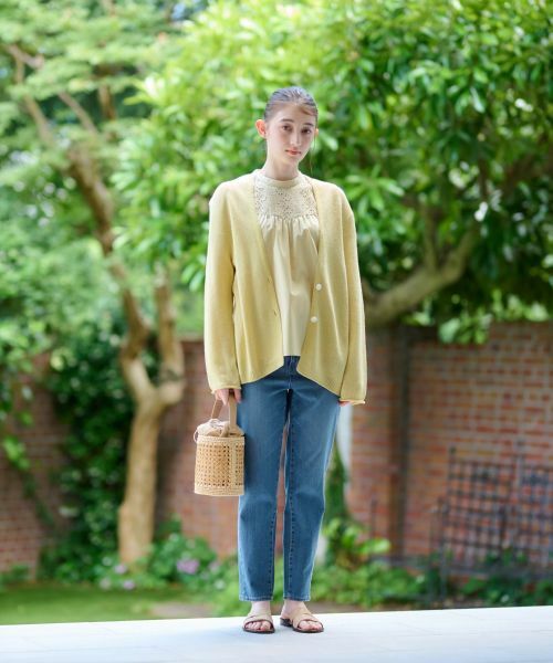 CARA O CRUZ / キャラ・オ・クルス カーディガン・ボレロ | 後ろ切替カーディガン | 詳細6