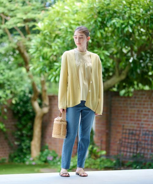 CARA O CRUZ / キャラ・オ・クルス カーディガン・ボレロ | 後ろ切替カーディガン | 詳細7