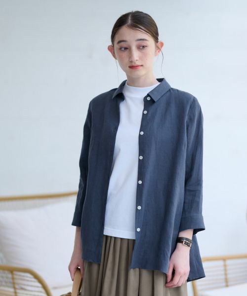 CARA O CRUZ / キャラ・オ・クルス シャツ・ブラウス | 洗える 麻シャツ | 詳細17