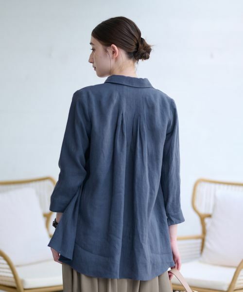 CARA O CRUZ / キャラ・オ・クルス シャツ・ブラウス | 洗える 麻シャツ | 詳細19
