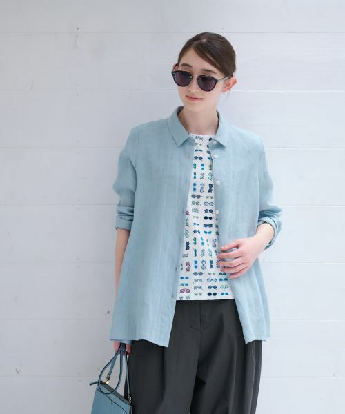 CARA O CRUZ / キャラ・オ・クルス シャツ・ブラウス | 洗える 麻シャツ | 詳細2