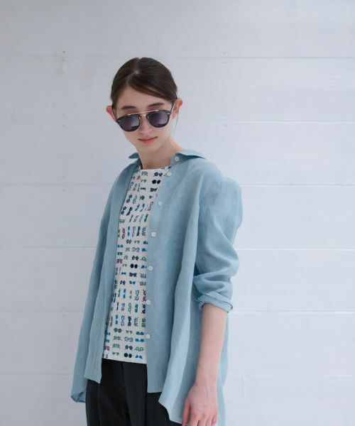 CARA O CRUZ / キャラ・オ・クルス シャツ・ブラウス | 洗える 麻シャツ | 詳細4