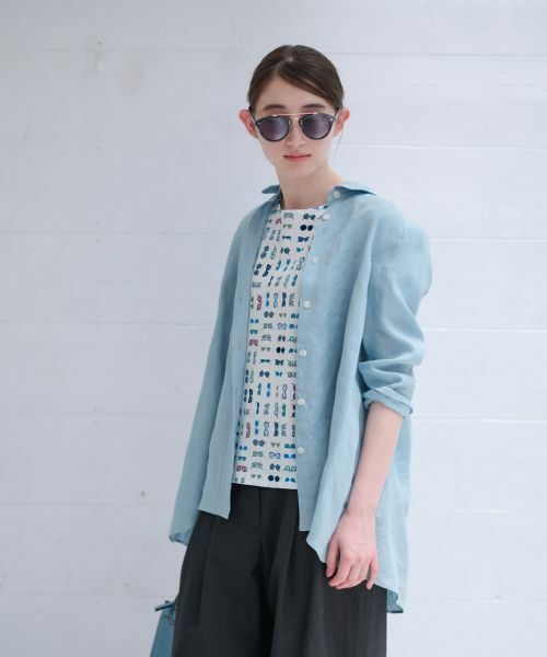 CARA O CRUZ / キャラ・オ・クルス シャツ・ブラウス | 洗える 麻シャツ | 詳細6