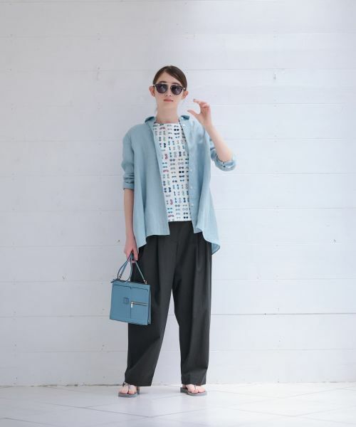 CARA O CRUZ / キャラ・オ・クルス シャツ・ブラウス | 洗える 麻シャツ | 詳細9