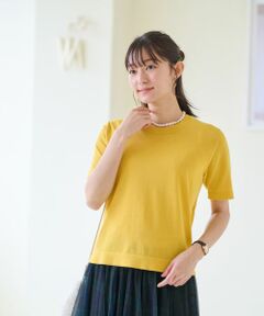 CARA O CRUZ / キャラ・オ・クルス ニット・セーター | 洗える クルーネックニット【セットアップ】