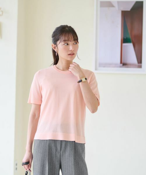 CARA O CRUZ / キャラ・オ・クルス ニット・セーター | 洗える クルーネックニット【セットアップ】 | 詳細17