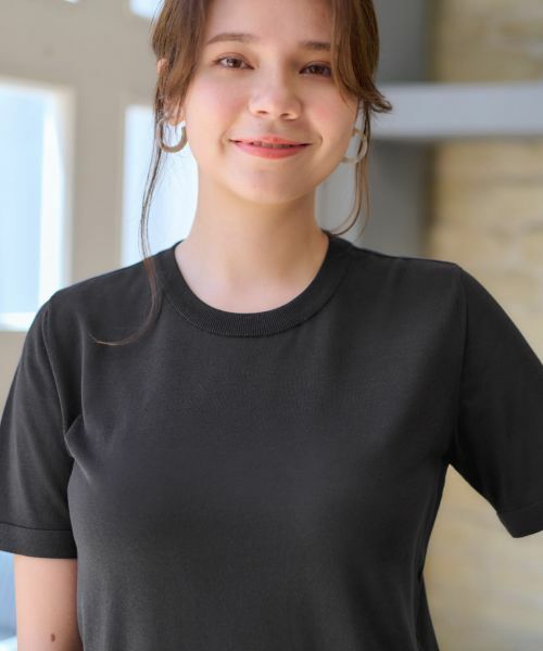 CARA O CRUZ / キャラ・オ・クルス ニット・セーター | 洗える クルーネックニット【セットアップ】 | 詳細25