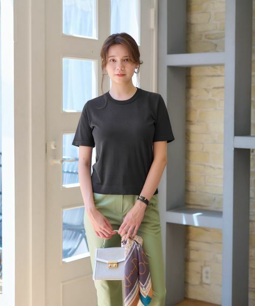 CARA O CRUZ / キャラ・オ・クルス ニット・セーター | 洗える クルーネックニット【セットアップ】 | 詳細3