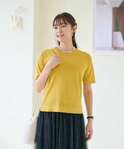 CARA O CRUZ / キャラ・オ・クルス ニット・セーター | 洗える クルーネックニット【セットアップ】 | 詳細8