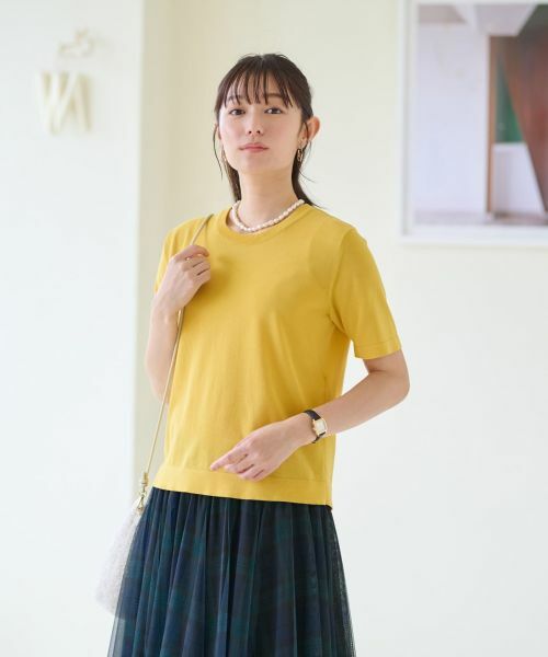 CARA O CRUZ / キャラ・オ・クルス ニット・セーター | 洗える クルーネックニット【セットアップ】 | 詳細9