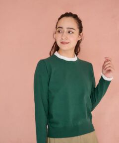 CARA O CRUZ / キャラ・オ・クルス ニット・セーター | 洗えるレイヤード風ニット