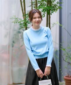 CARA O CRUZ / キャラ・オ・クルス ニット・セーター | 洗えるレイヤード風ニット