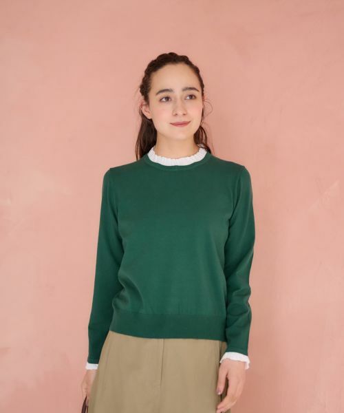 CARA O CRUZ / キャラ・オ・クルス ニット・セーター | 洗えるレイヤード風ニット | 詳細12