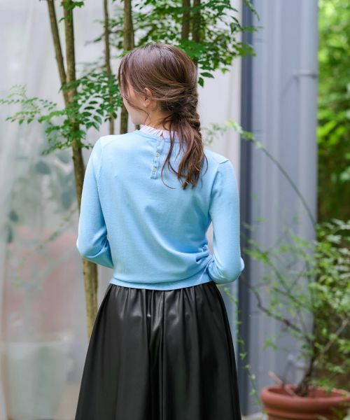 CARA O CRUZ / キャラ・オ・クルス ニット・セーター | 洗えるレイヤード風ニット | 詳細21