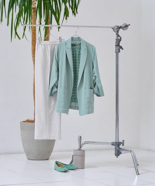 CARA O CRUZ / キャラ・オ・クルス シャツ・ブラウス | 洗える ジオメトリックプリントの裾ブラウジングブラウス【セットアップ】 | 詳細11