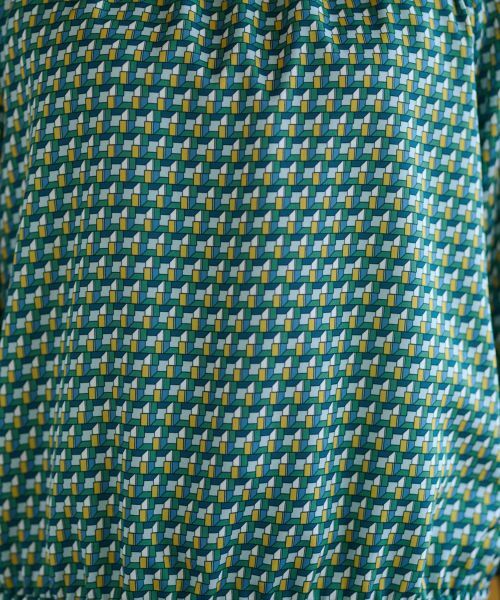 CARA O CRUZ / キャラ・オ・クルス シャツ・ブラウス | 洗える ジオメトリックプリントの裾ブラウジングブラウス【セットアップ】 | 詳細14