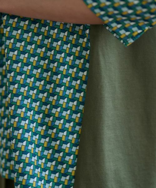 CARA O CRUZ / キャラ・オ・クルス カットソー | 洗える ジオメトリックプリントMIX切替プルオーバー【セットアップ】 | 詳細15