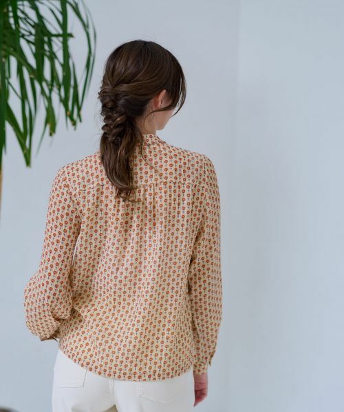 CARA O CRUZ / キャラ・オ・クルス シャツ・ブラウス | 洗える タイ付きフラワーブラウス【DIVISIONE TESSILE】 | 詳細5