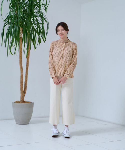 CARA O CRUZ / キャラ・オ・クルス シャツ・ブラウス | 洗える タイ付きフラワーブラウス【DIVISIONE TESSILE】 | 詳細7