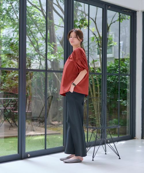 CARA O CRUZ / キャラ・オ・クルス シャツ・ブラウス | 洗える 袖コンシャスブラウス | 詳細12