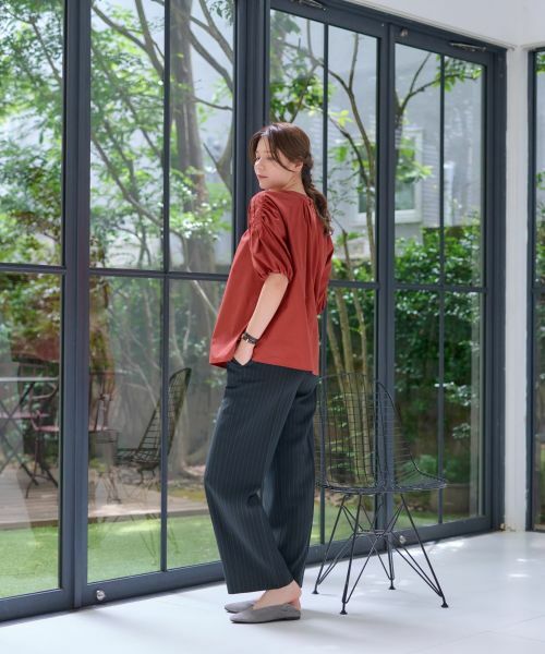 CARA O CRUZ / キャラ・オ・クルス シャツ・ブラウス | 洗える 袖コンシャスブラウス | 詳細13