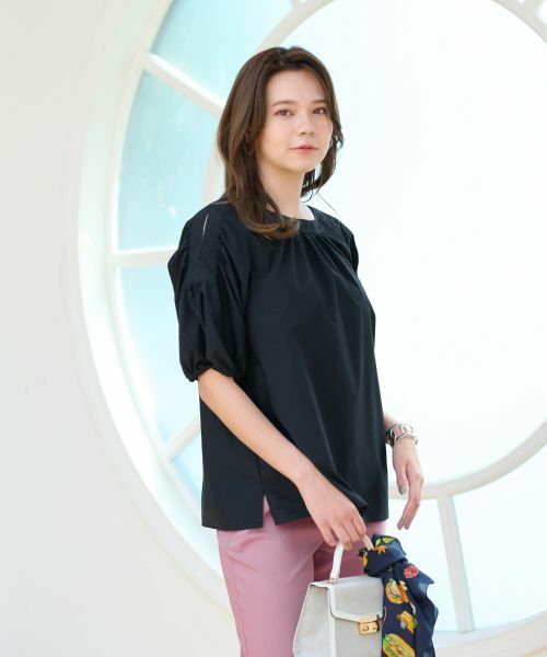 CARA O CRUZ / キャラ・オ・クルス シャツ・ブラウス | 洗える 袖コンシャスブラウス | 詳細15