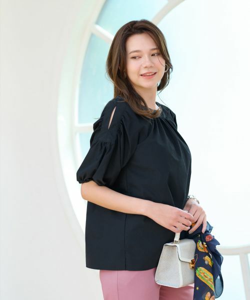 CARA O CRUZ / キャラ・オ・クルス シャツ・ブラウス | 洗える 袖コンシャスブラウス | 詳細17