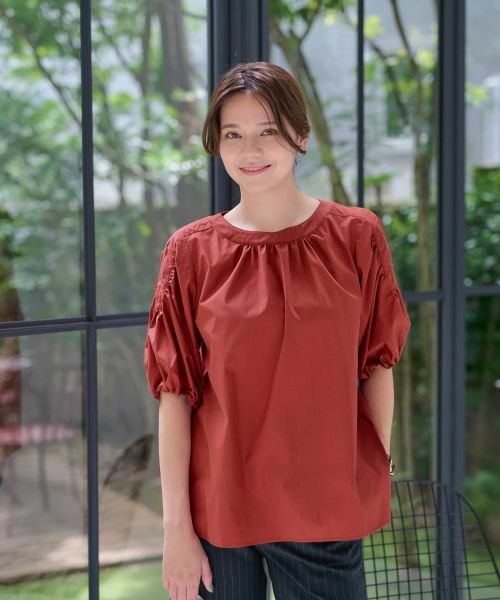 CARA O CRUZ / キャラ・オ・クルス シャツ・ブラウス | 洗える 袖コンシャスブラウス | 詳細2