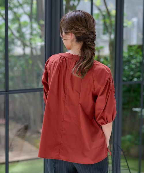 CARA O CRUZ / キャラ・オ・クルス シャツ・ブラウス | 洗える 袖コンシャスブラウス | 詳細5