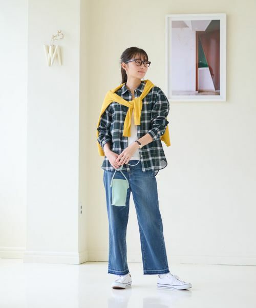 CARA O CRUZ / キャラ・オ・クルス シャツ・ブラウス | 洗える ブラックウォッチシャツ | 詳細10