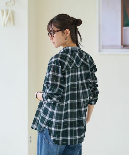 CARA O CRUZ / キャラ・オ・クルス シャツ・ブラウス | 洗える ブラックウォッチシャツ | 詳細4