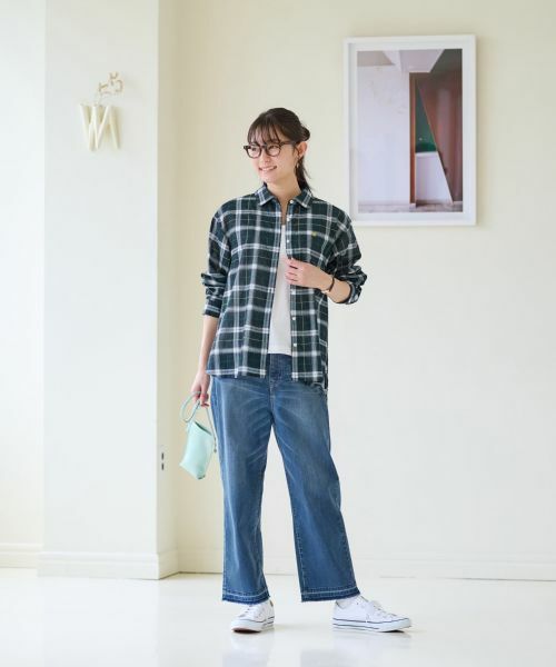 CARA O CRUZ / キャラ・オ・クルス シャツ・ブラウス | 洗える ブラックウォッチシャツ | 詳細6