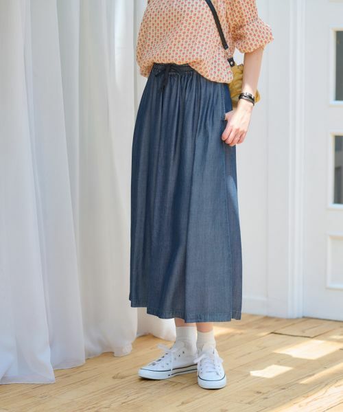 CARA O CRUZ / キャラ・オ・クルス その他パンツ | 洗える スカート見えウエストゴムワイドパンツ | 詳細2