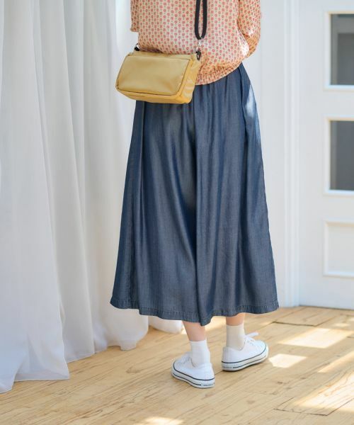 CARA O CRUZ / キャラ・オ・クルス その他パンツ | 洗える スカート見えウエストゴムワイドパンツ | 詳細5
