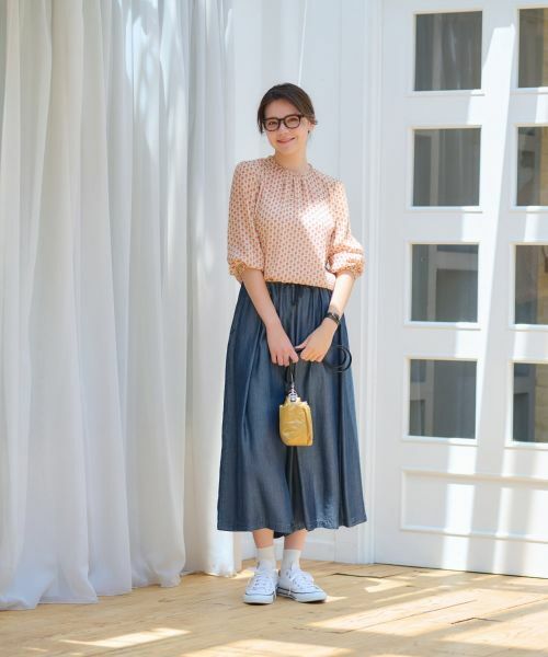 CARA O CRUZ / キャラ・オ・クルス その他パンツ | 洗える スカート見えウエストゴムワイドパンツ | 詳細8