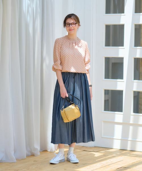 CARA O CRUZ / キャラ・オ・クルス その他パンツ | 洗える スカート見えウエストゴムワイドパンツ | 詳細9