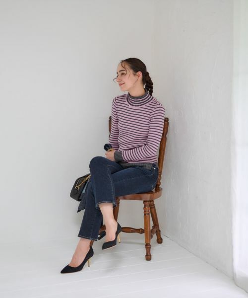 CARA O CRUZ / キャラ・オ・クルス デニムパンツ | 洗えるウエストリブデニム | 詳細10