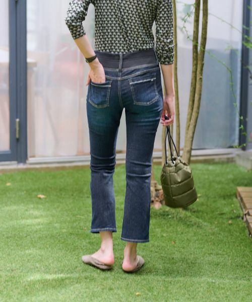 CARA O CRUZ / キャラ・オ・クルス デニムパンツ | 洗えるウエストリブデニム | 詳細15