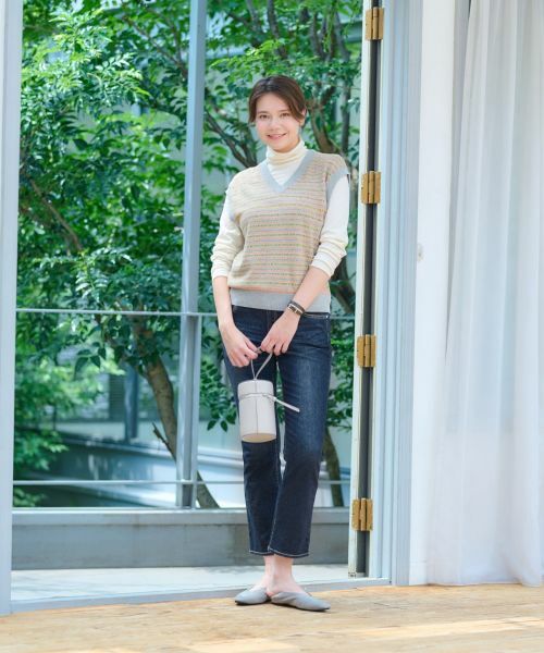 CARA O CRUZ / キャラ・オ・クルス デニムパンツ | 洗えるウエストリブデニム | 詳細17