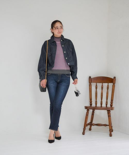 CARA O CRUZ / キャラ・オ・クルス デニムパンツ | 洗えるウエストリブデニム | 詳細8